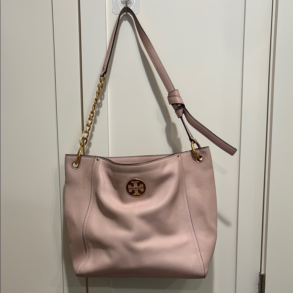 Tory Burch Pink Leather Shoulder Bag